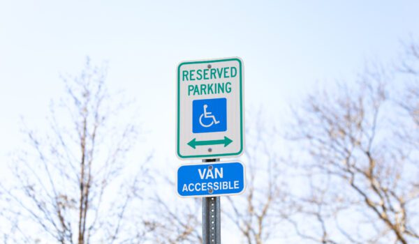Accessible Parking and Van Accessible Parking sign.